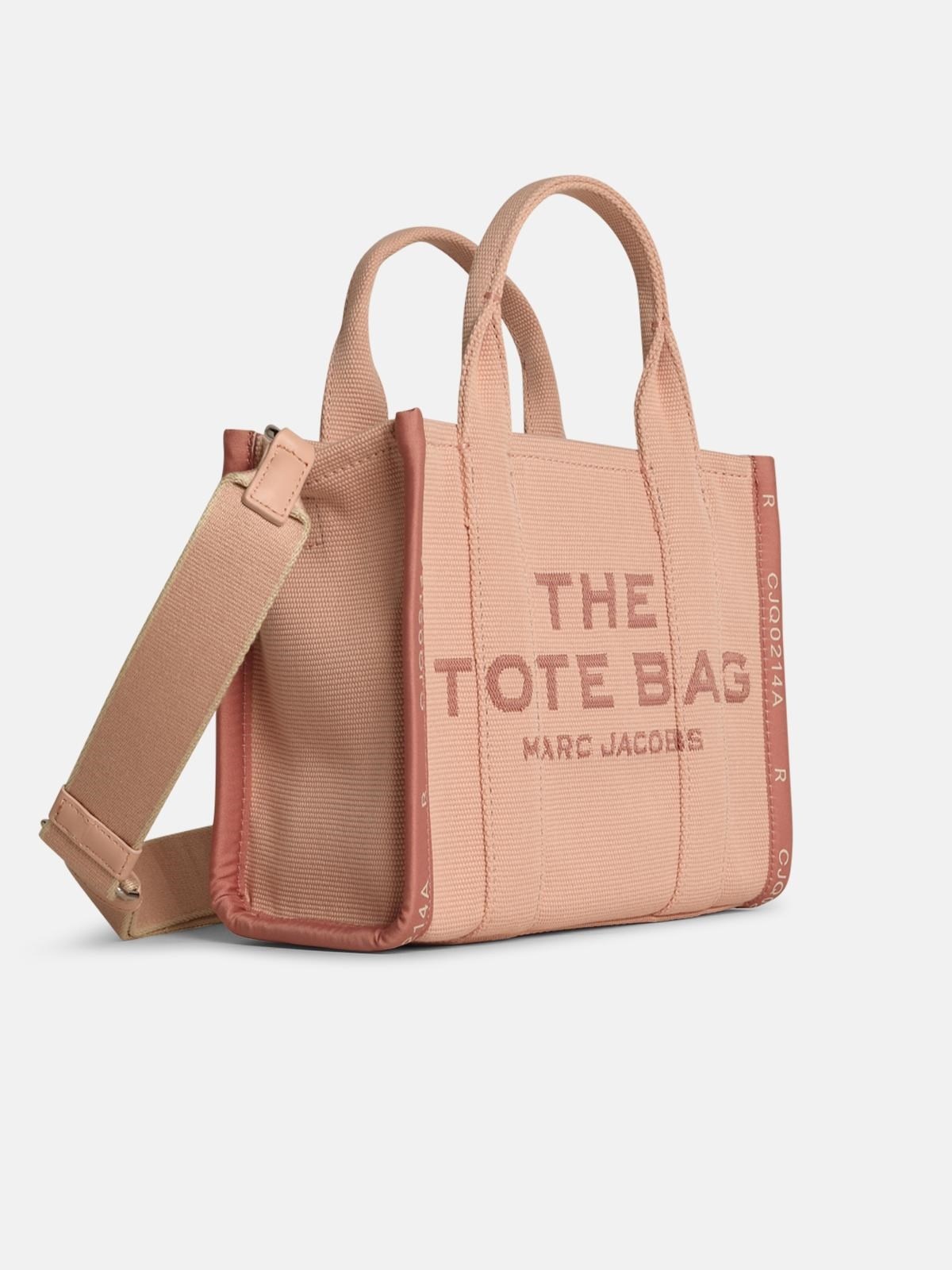 'THE SMALL TOTE' PINK COTTON BAG - 2