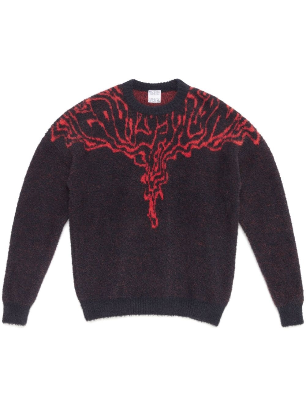 Fluid Wings intarsia-knit jumper - 1
