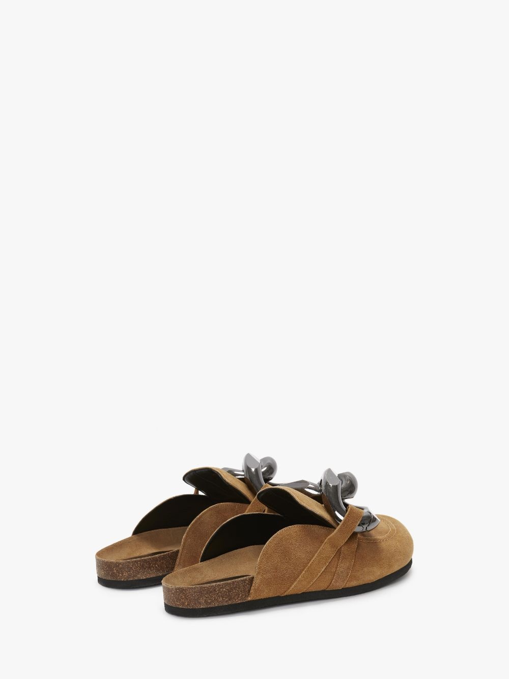 CHAIN LOAFER LEATHER MULES - 3