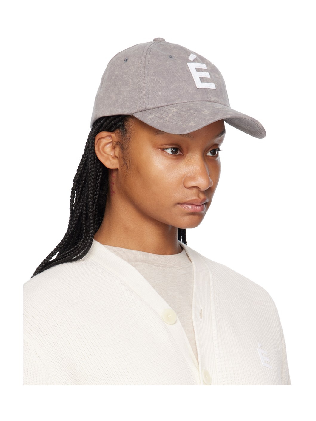 Gray Booster Patch Bleached Cap - 2