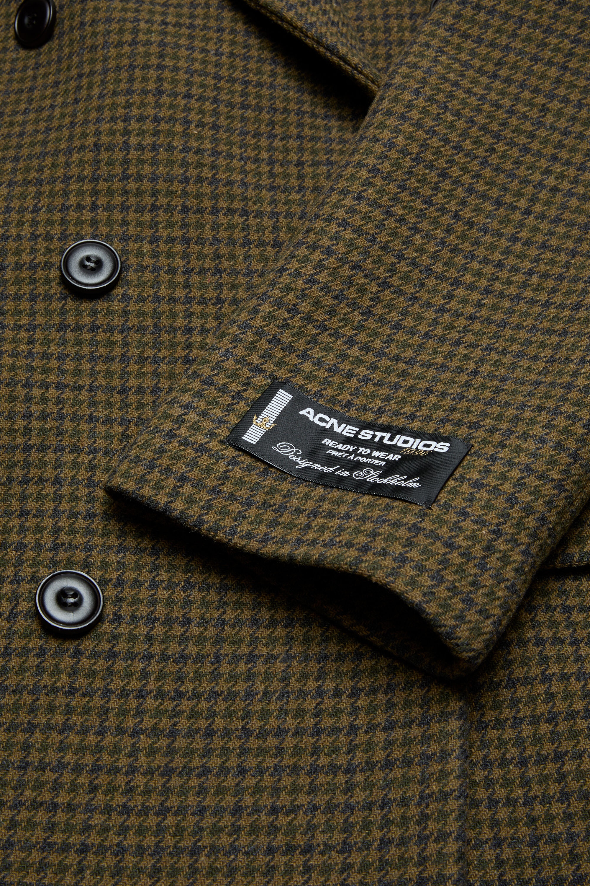 Double-breasted wool coat - Khaki green - 7
