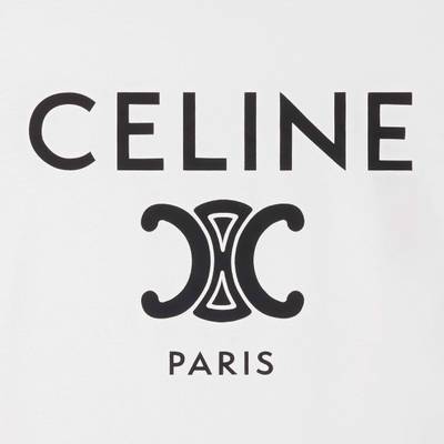 CELINE celine paris t-shirt in cotton jersey outlook