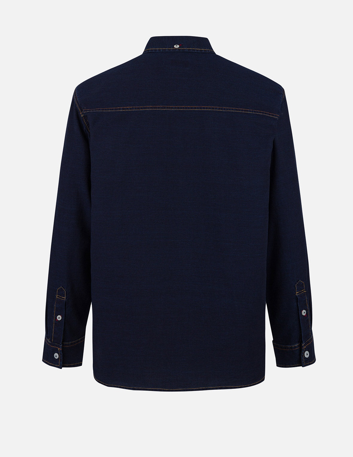 Seagull Print Regular Fit Denim Shirt - 2