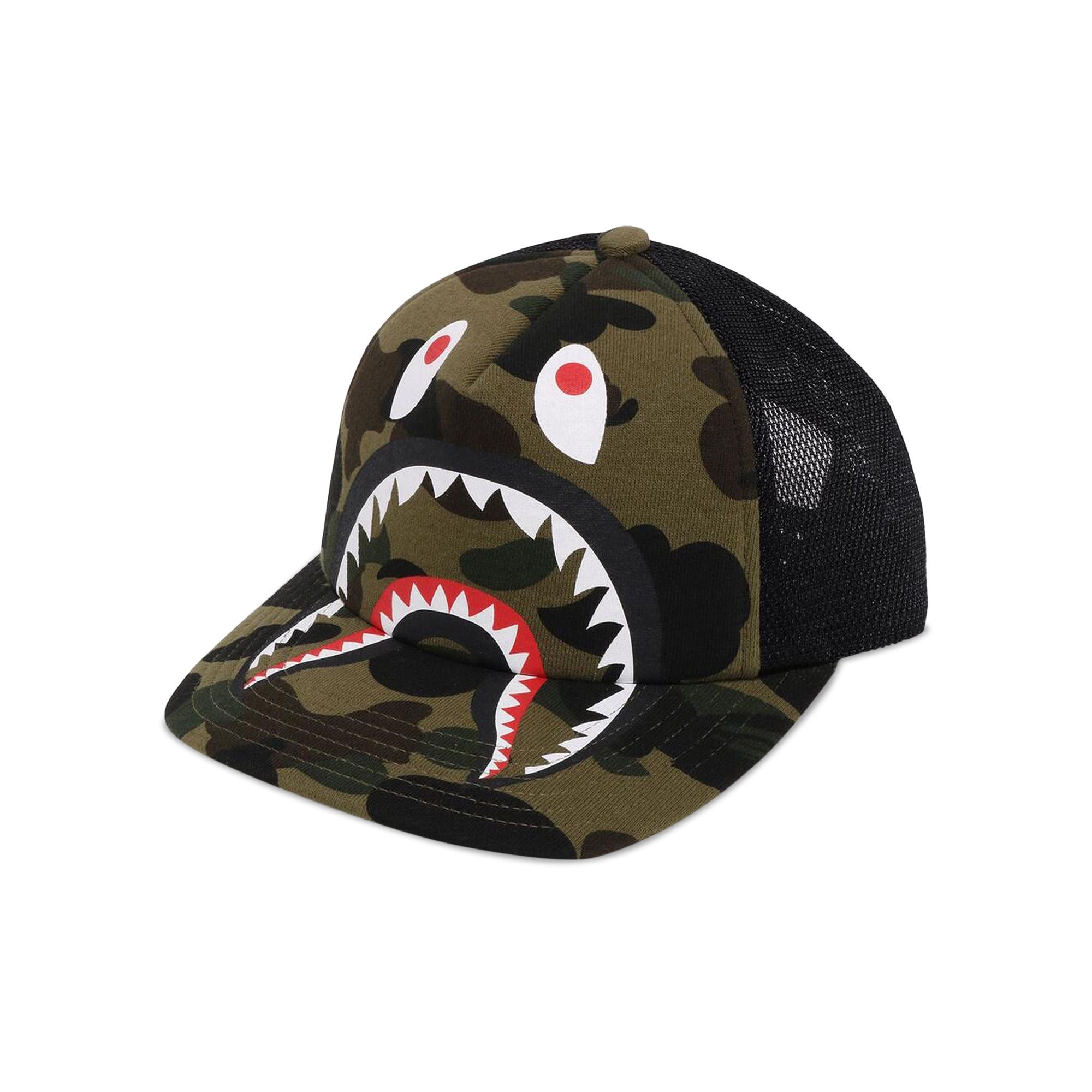 BAPE 1st Camo Shark Mesh Cap 'Green' - 3