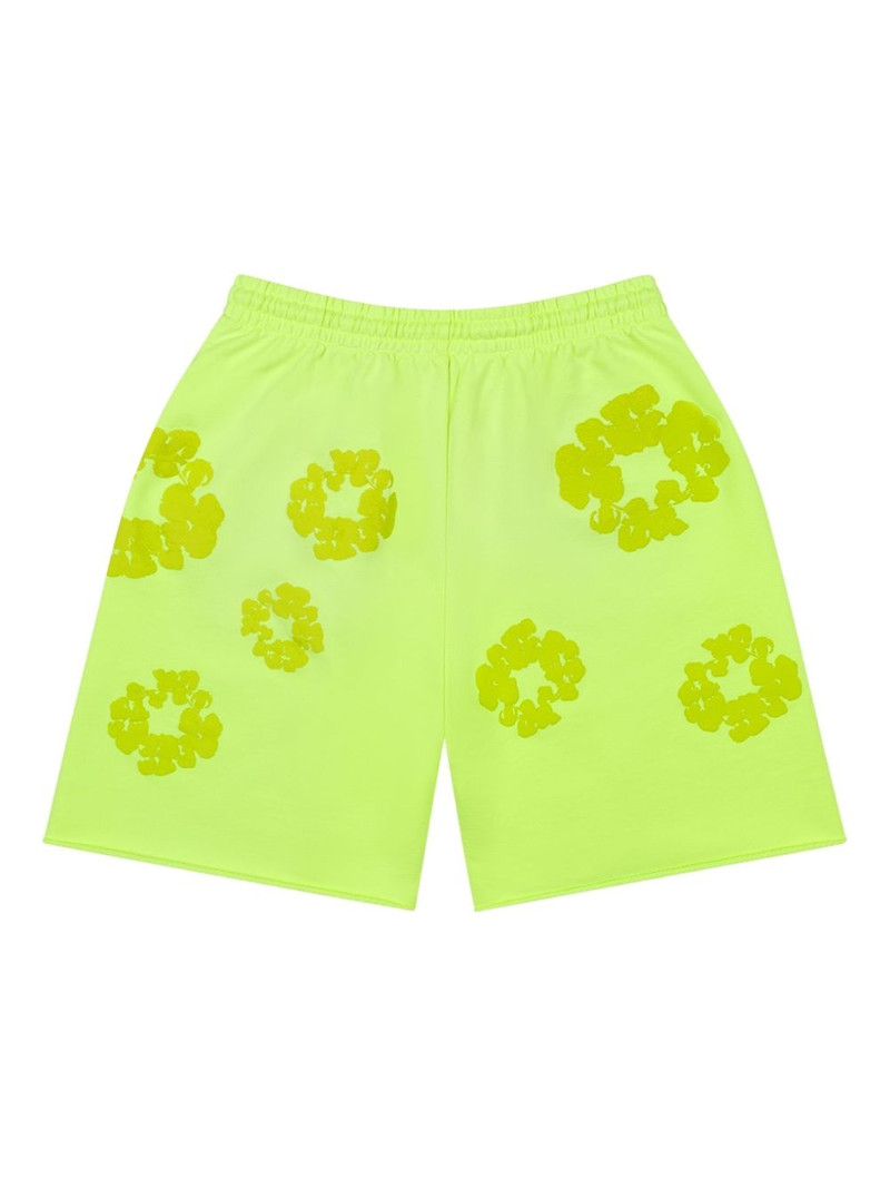 DENIM TEARS Mono Cotton Wreath shorts outlook