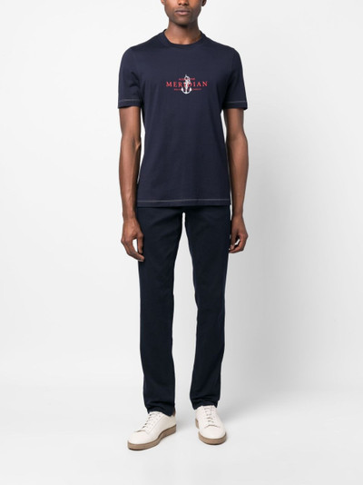 Brunello Cucinelli logo-print cotton T-shirt outlook