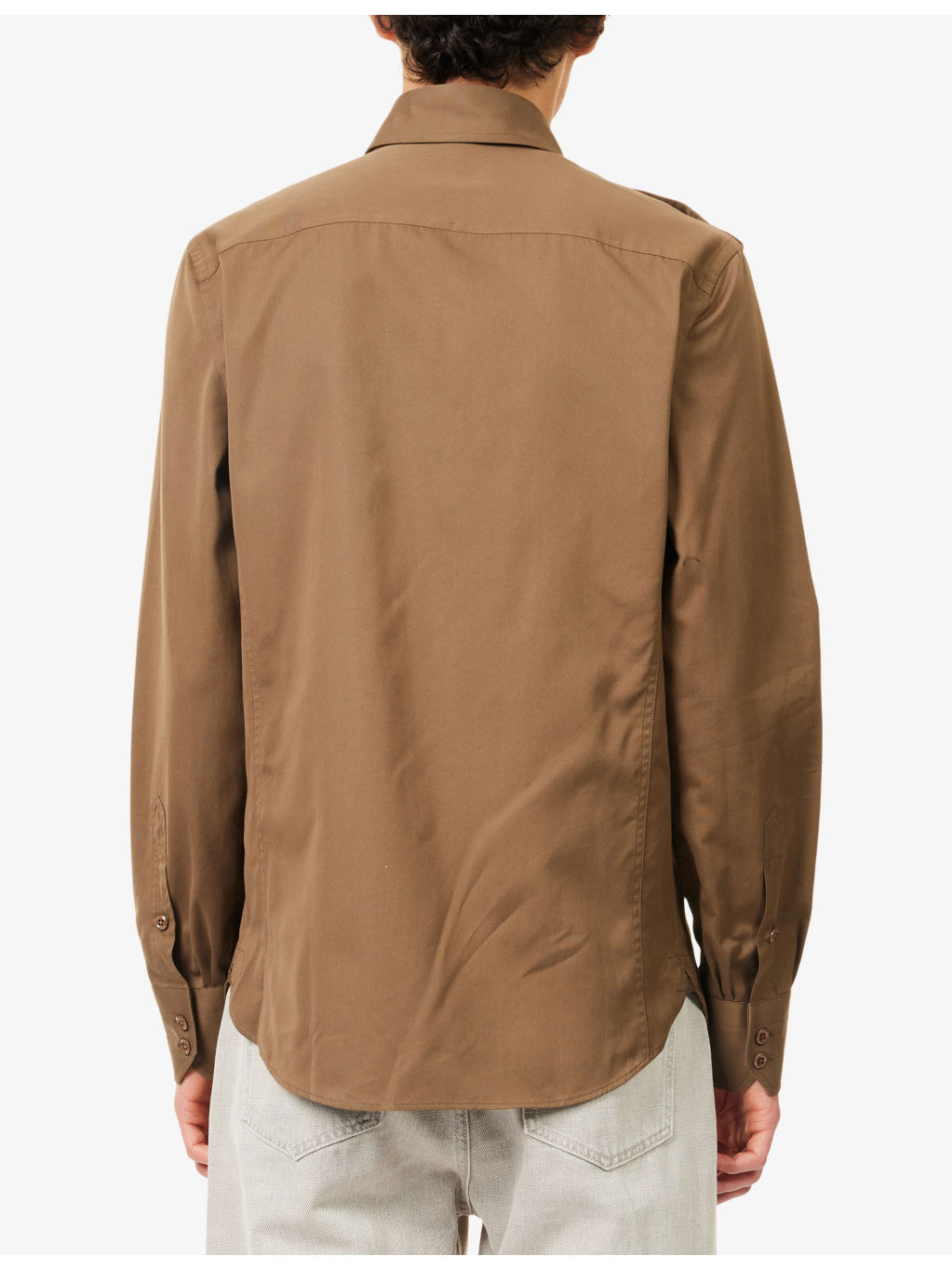Military Patch-Pocket Cotton-Silk Blend Shirt - 4
