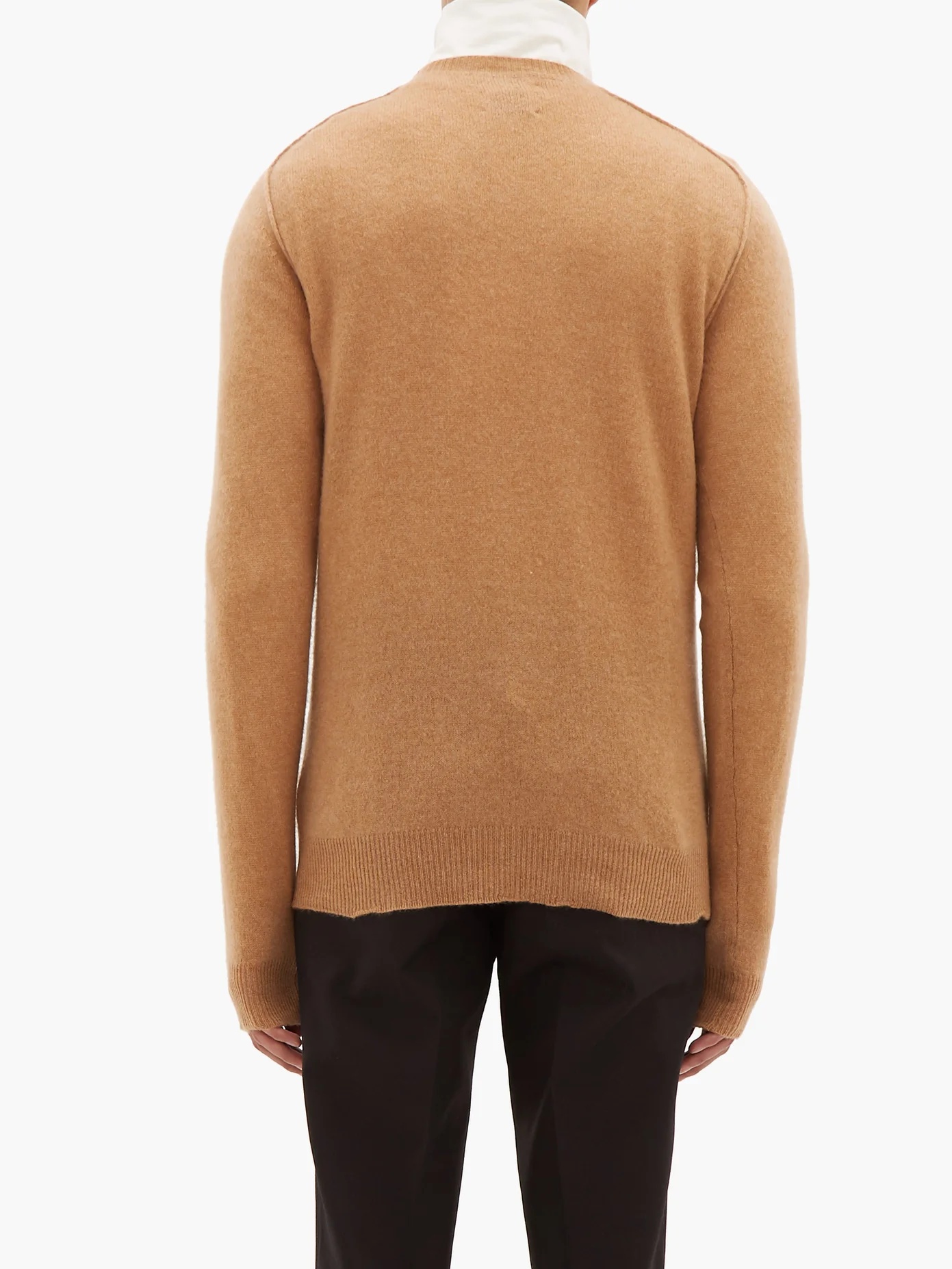 Monogram-intarsia cashmere sweater - 5