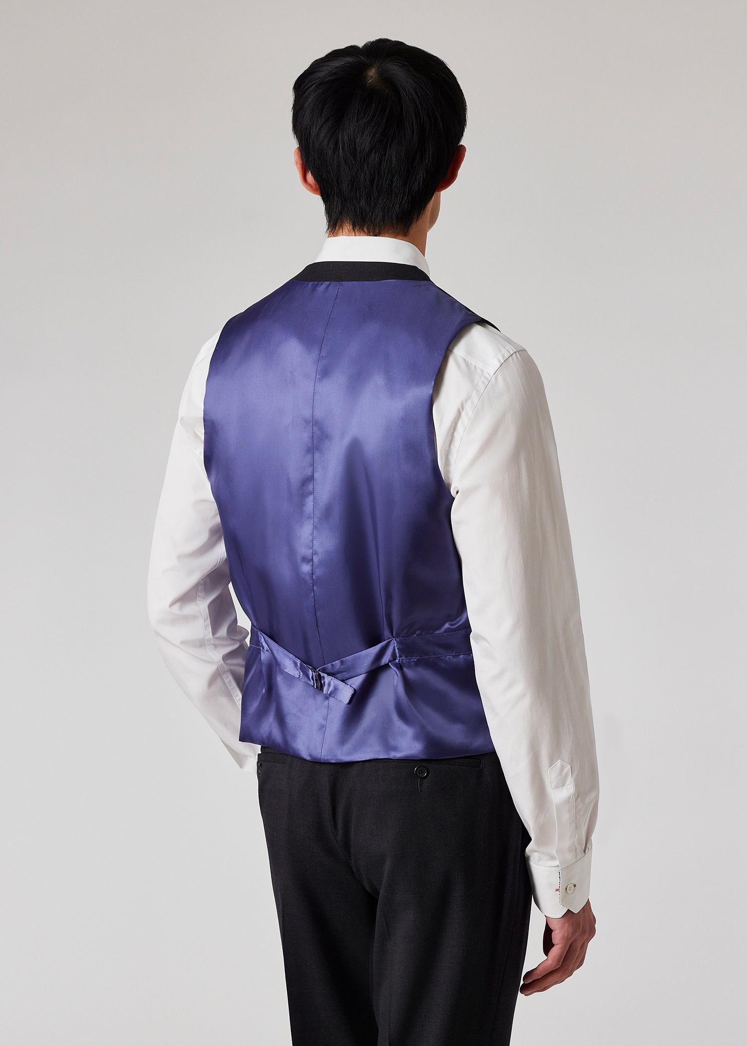 A Suit To Travel In - Charcoal Grey Wool Waistcoat - 3