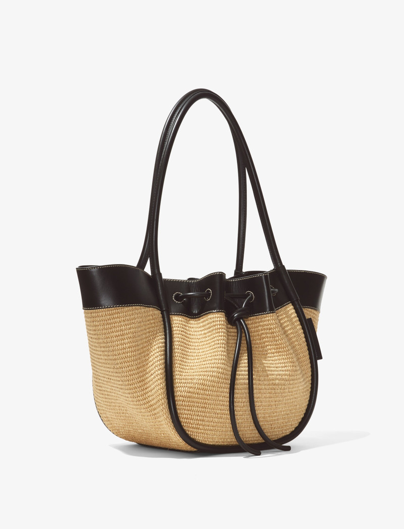 Raffia Ruched Tote 2