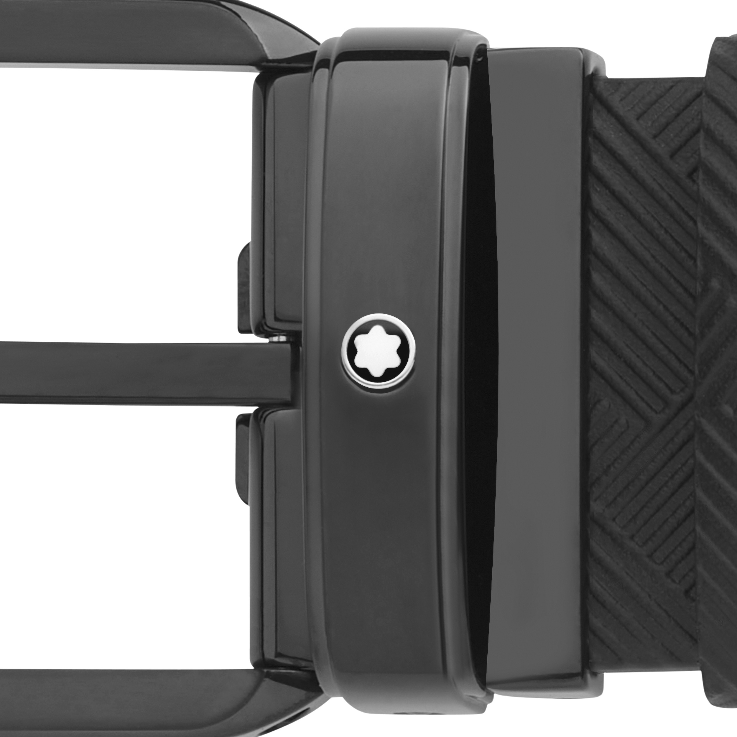 Black 35 mm reversible leather belt - 5