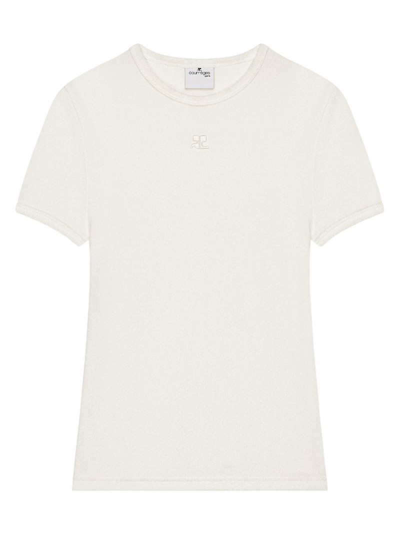 logo-embroidered T-shirt 1
