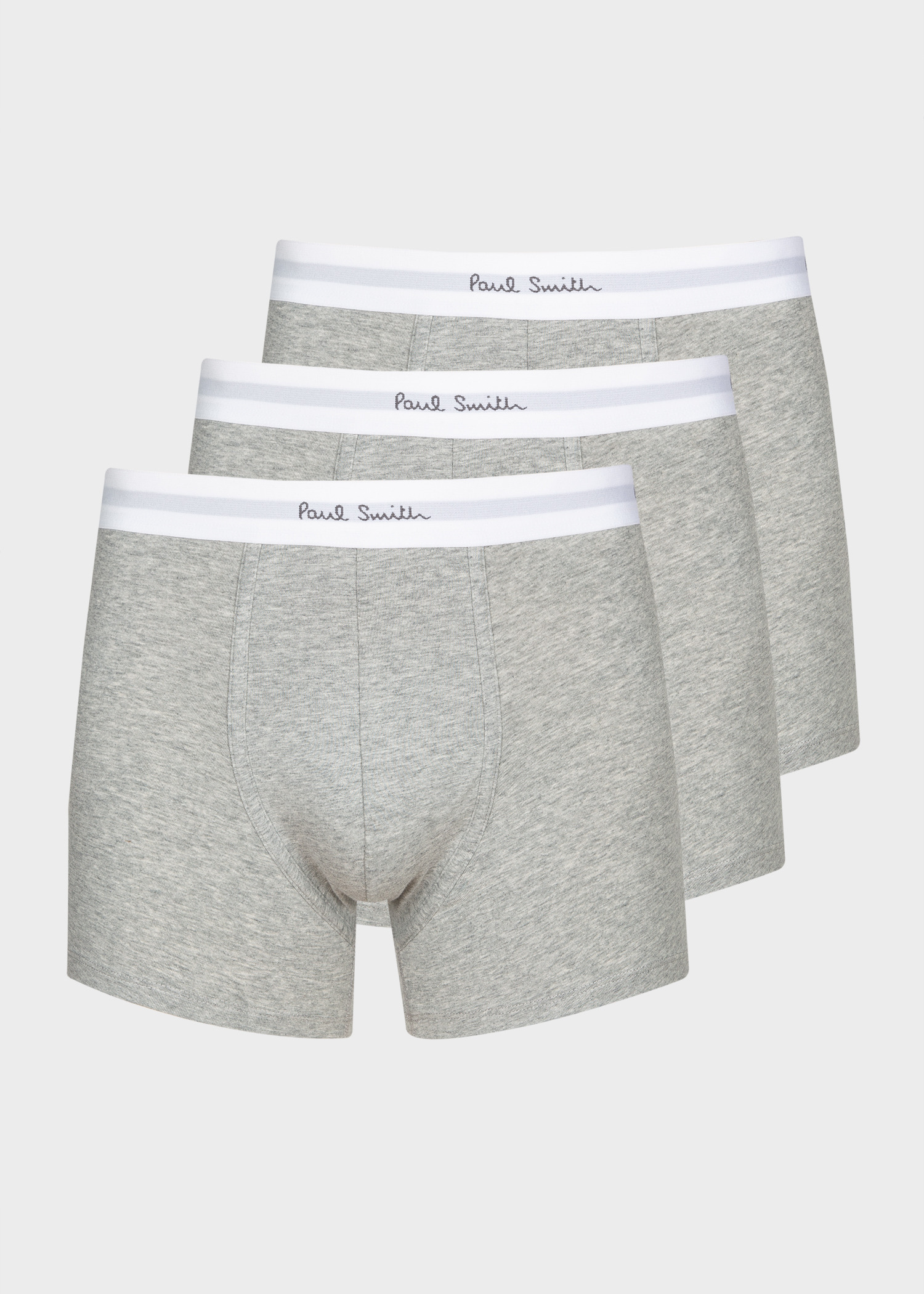 Grey Long Boxer Briefs Three Pack - 1
