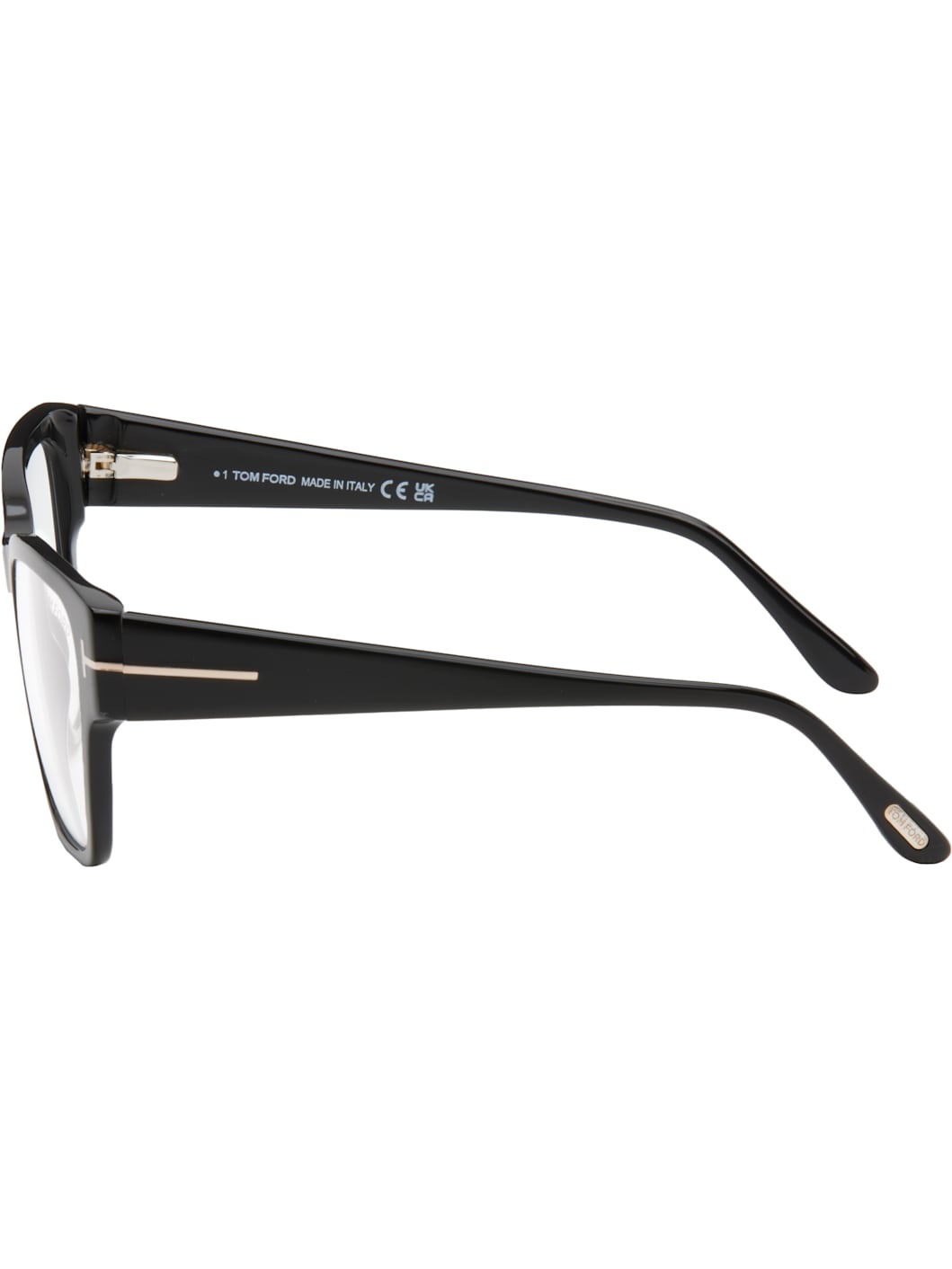 Black Blue Block Square Shape Glasses - 3