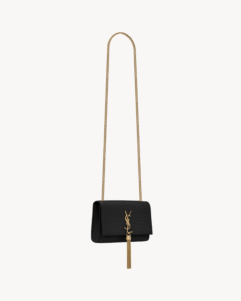 KATE SMALL TASSEL IN CROCODILE-EMBOSSED LEATHER 5