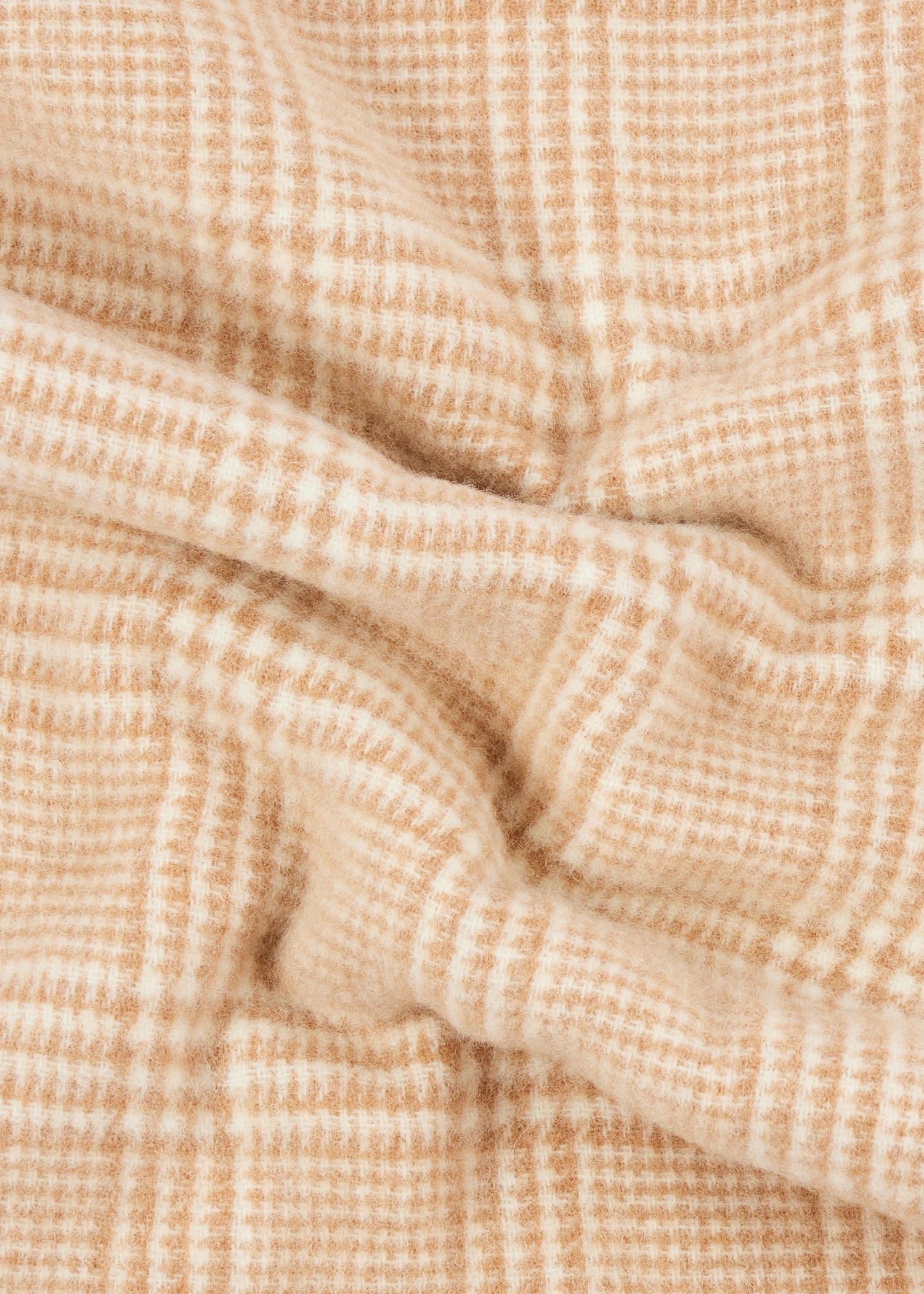 Women's Wool Prince of Wales Check Scarf - 4