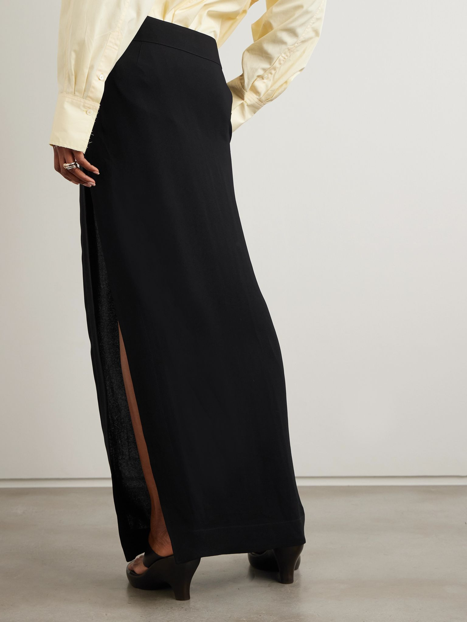 Jersey maxi skirt Black - 3