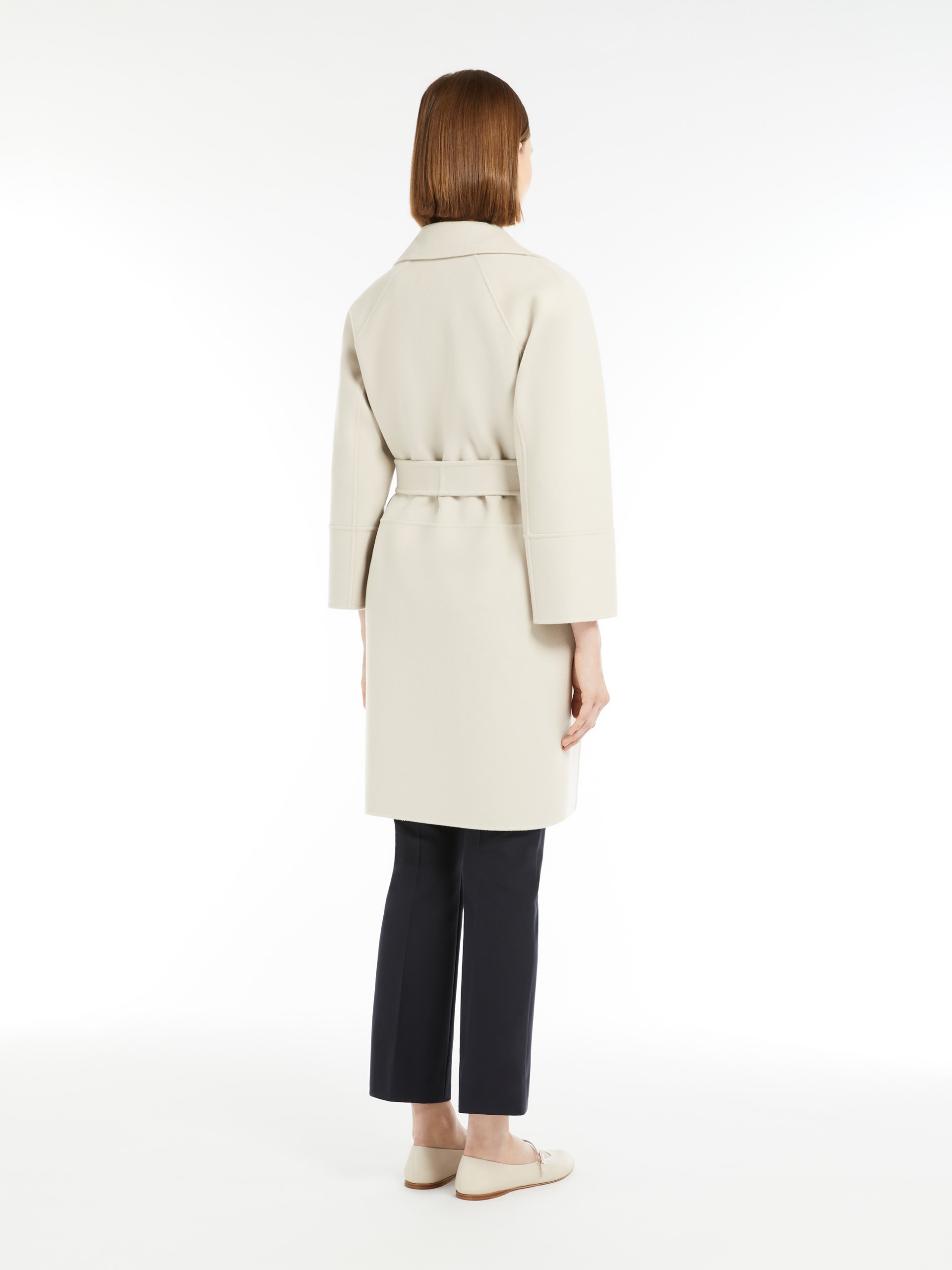 ARONA Short double-faced wool coat - 4