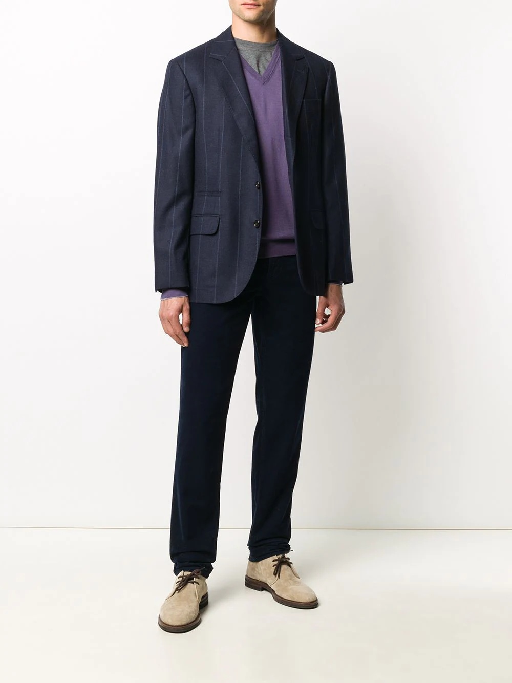 straight leg corduroy chinos - 2