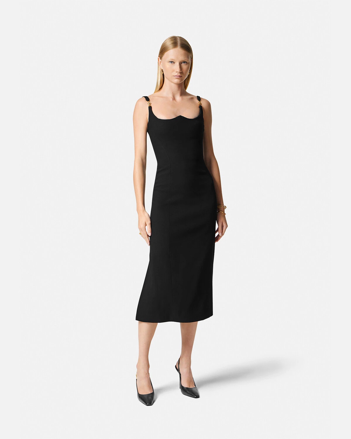 Medusa '95 Fluted Midi Dress - 4