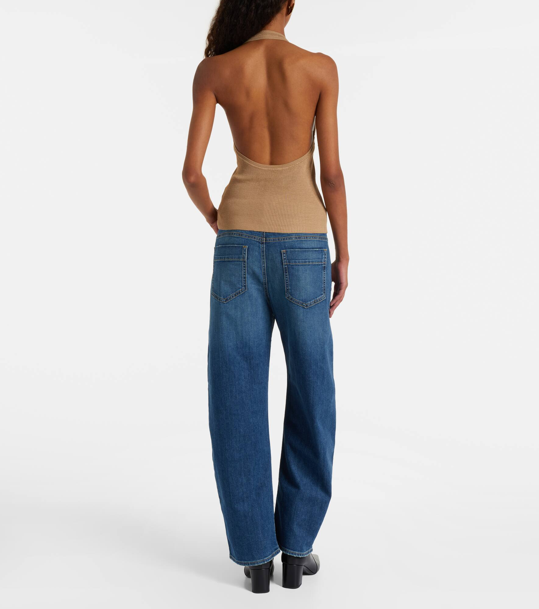 Ivey halterneck silk top - 3