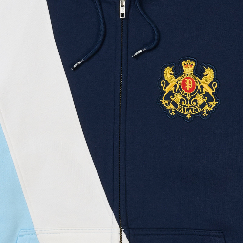 ESTABLISHED ZIP HOOD NAVY 3