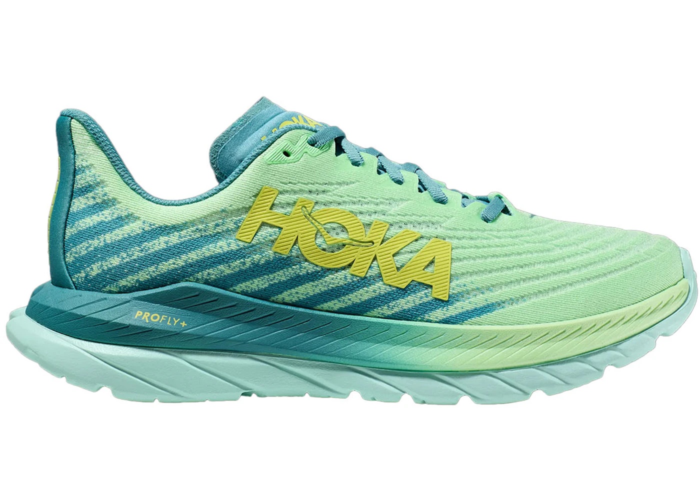 Hoka One One Mach 5 Lime Glow Ocean - 1