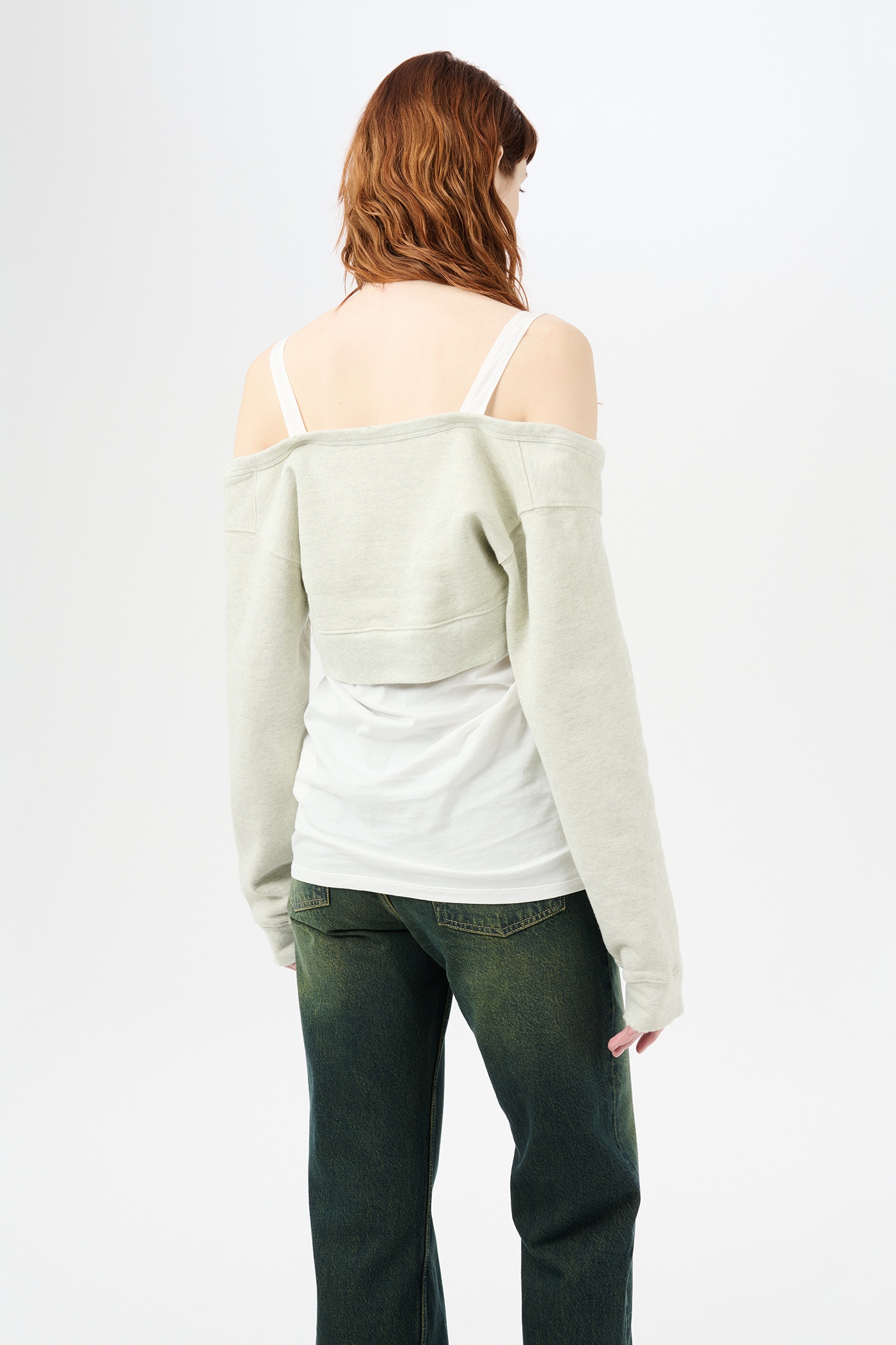 Cardigan Tank Yellow Tint Melange Fleece - 5