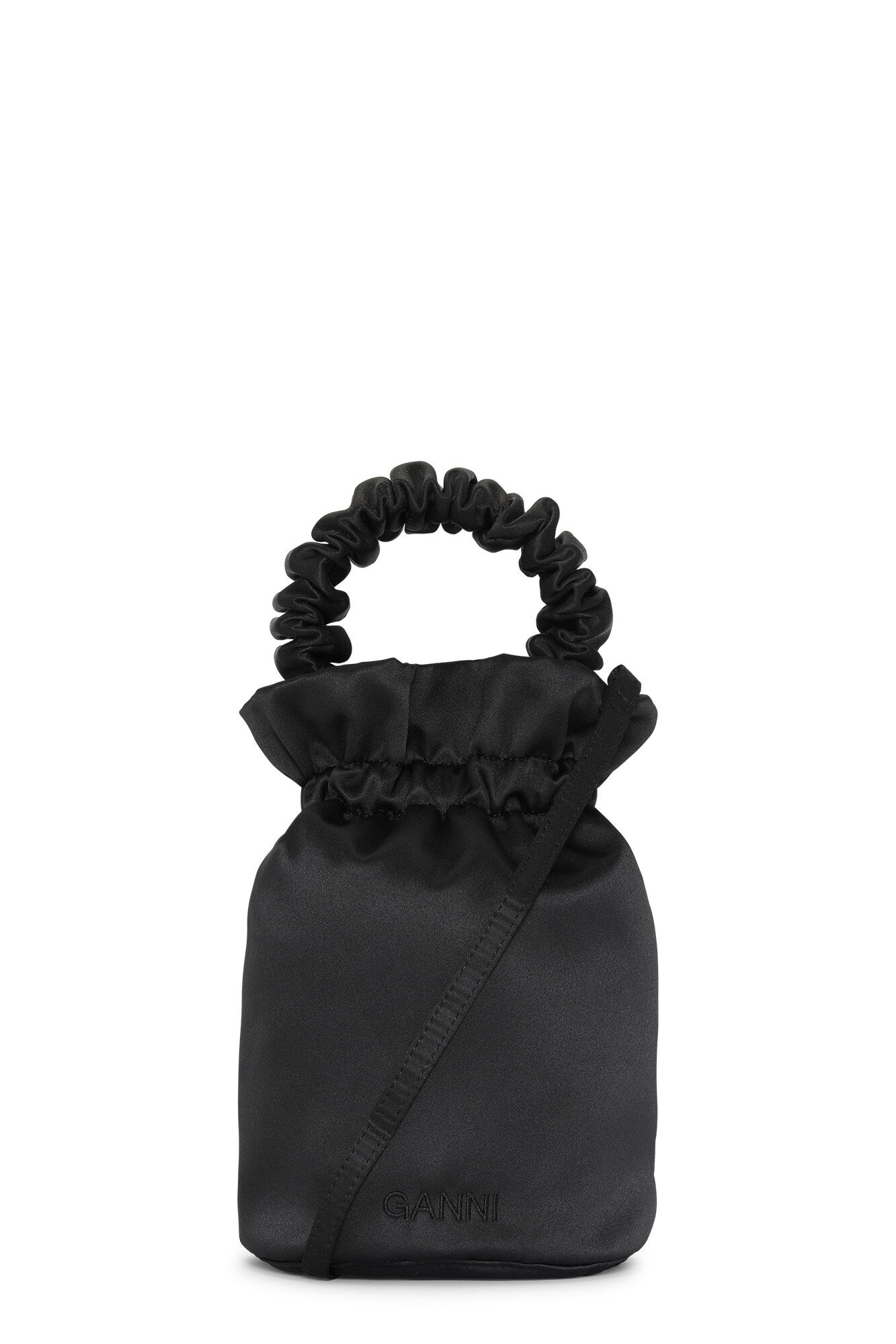 RUCHED TOP HANDLE BAG - 1