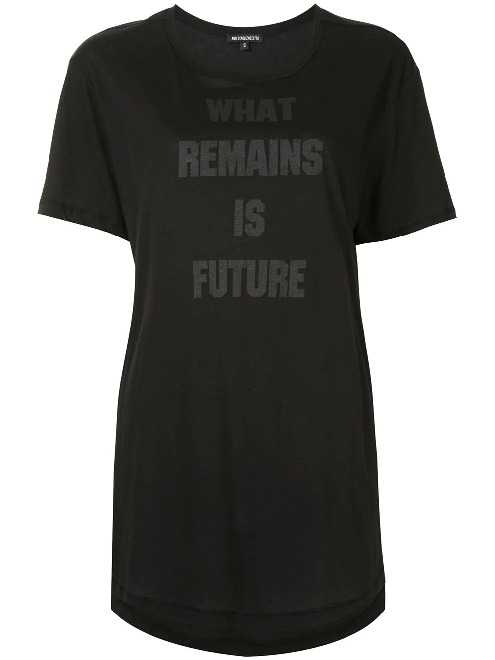 slogan-print t-shirt - 1