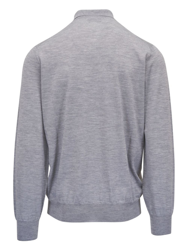 Brunello Cucinelli long-sleeve polo shirt outlook