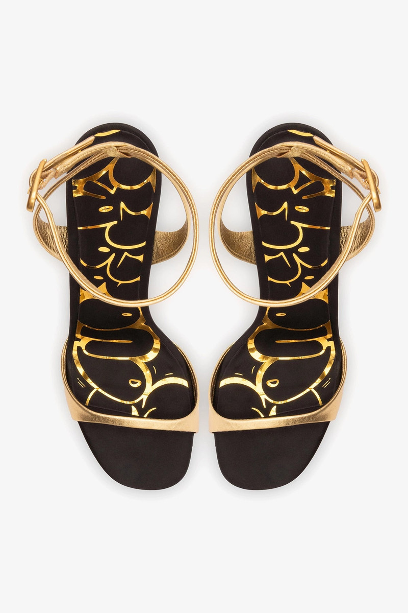 Freya Sandal Gold Leather 7