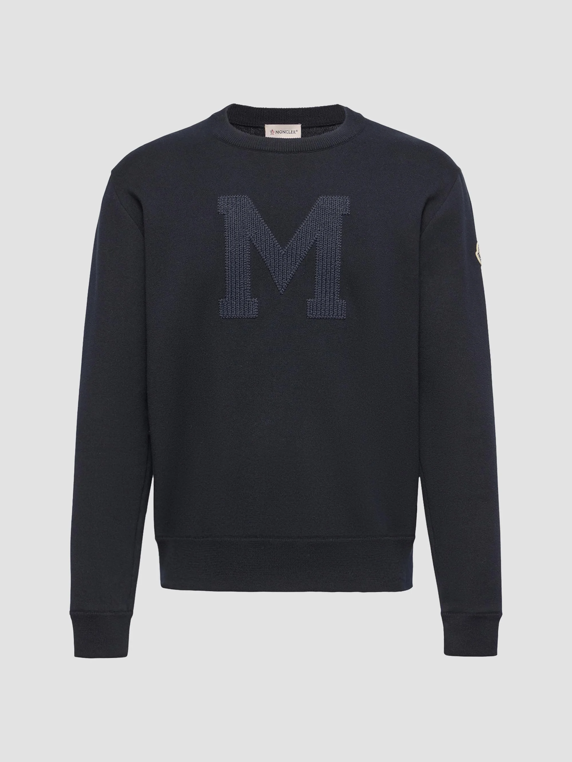 Men's Sweater in Cotton Blend - Navy Blue - 1