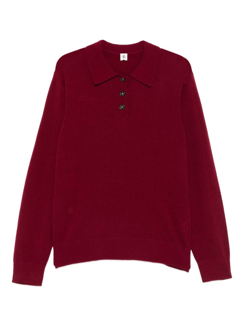 Como button-fastening polo top 1