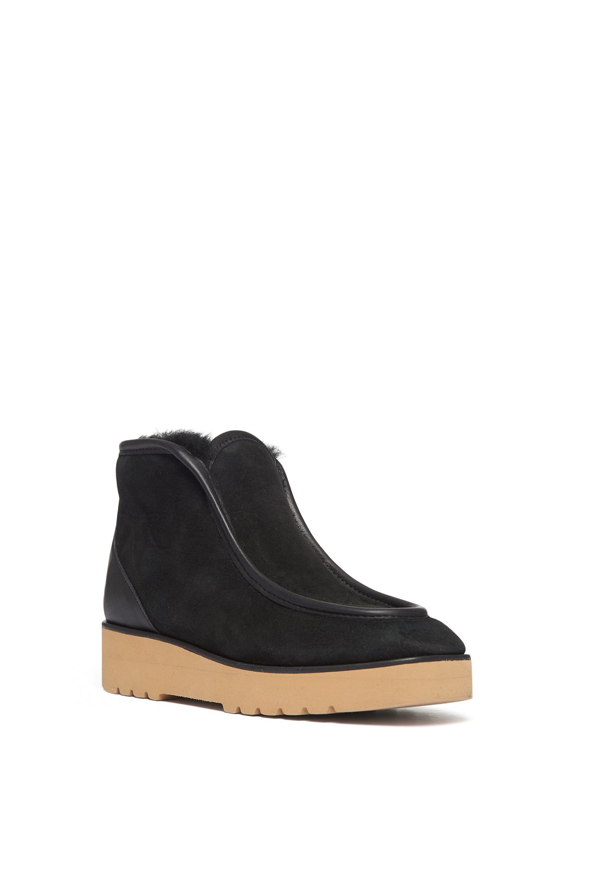 Tyga Boot in Black Shearling - 2