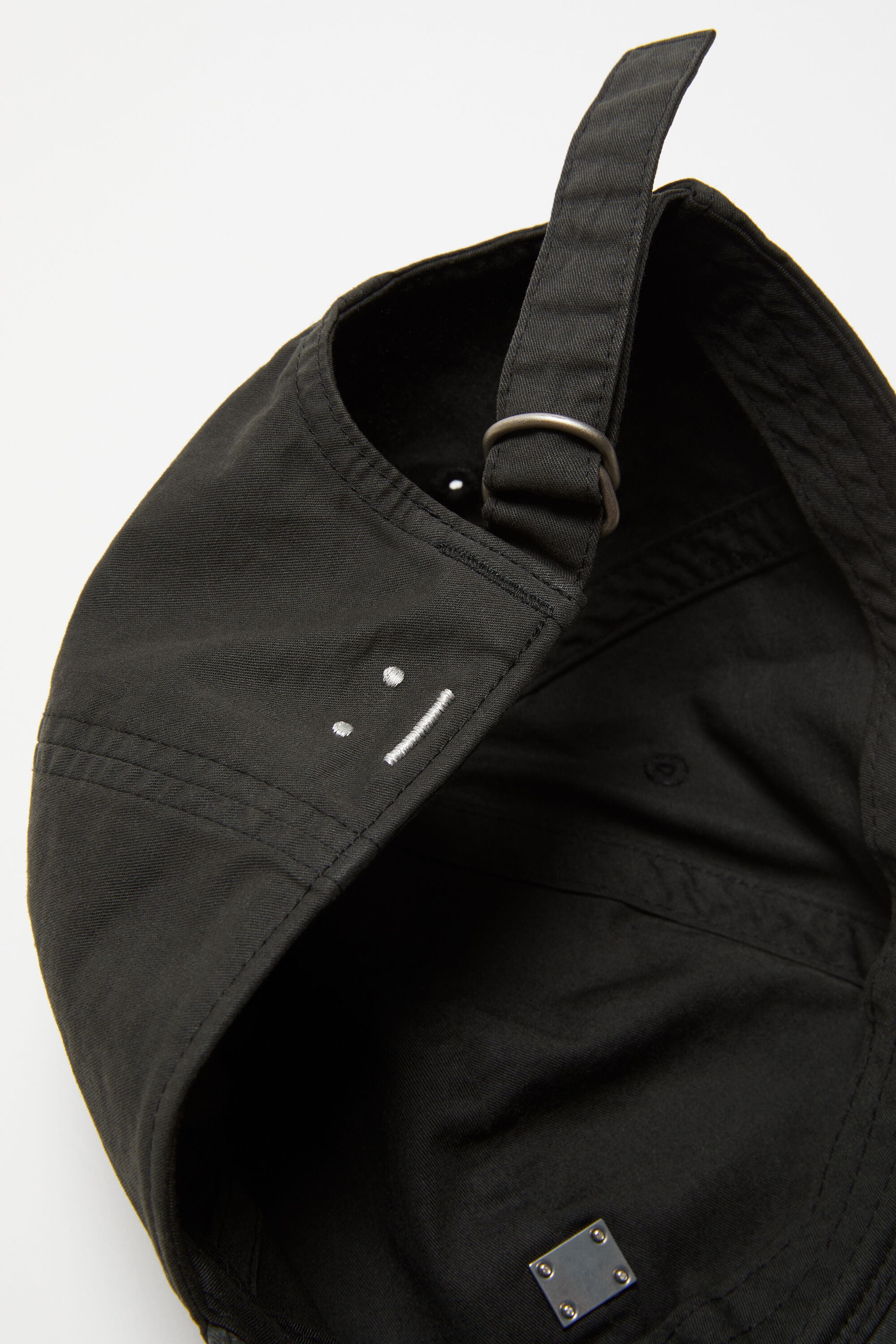 Metal Face patch cap - Black 4