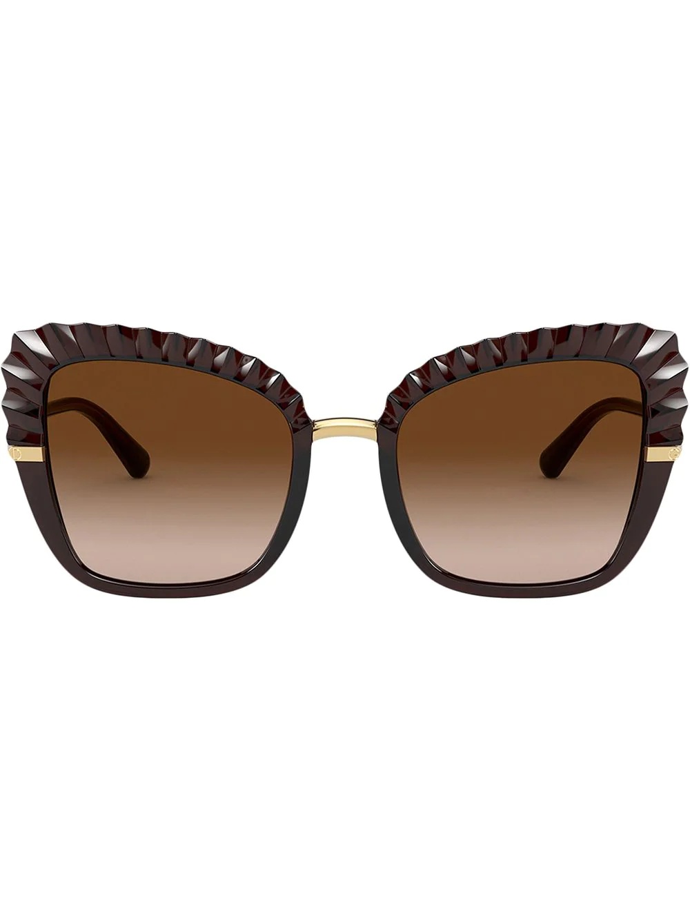 Plissé oversized sunglasses - 1