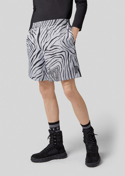 VERSACE Virtus Animalier Cotton Poplin Shorts outlook