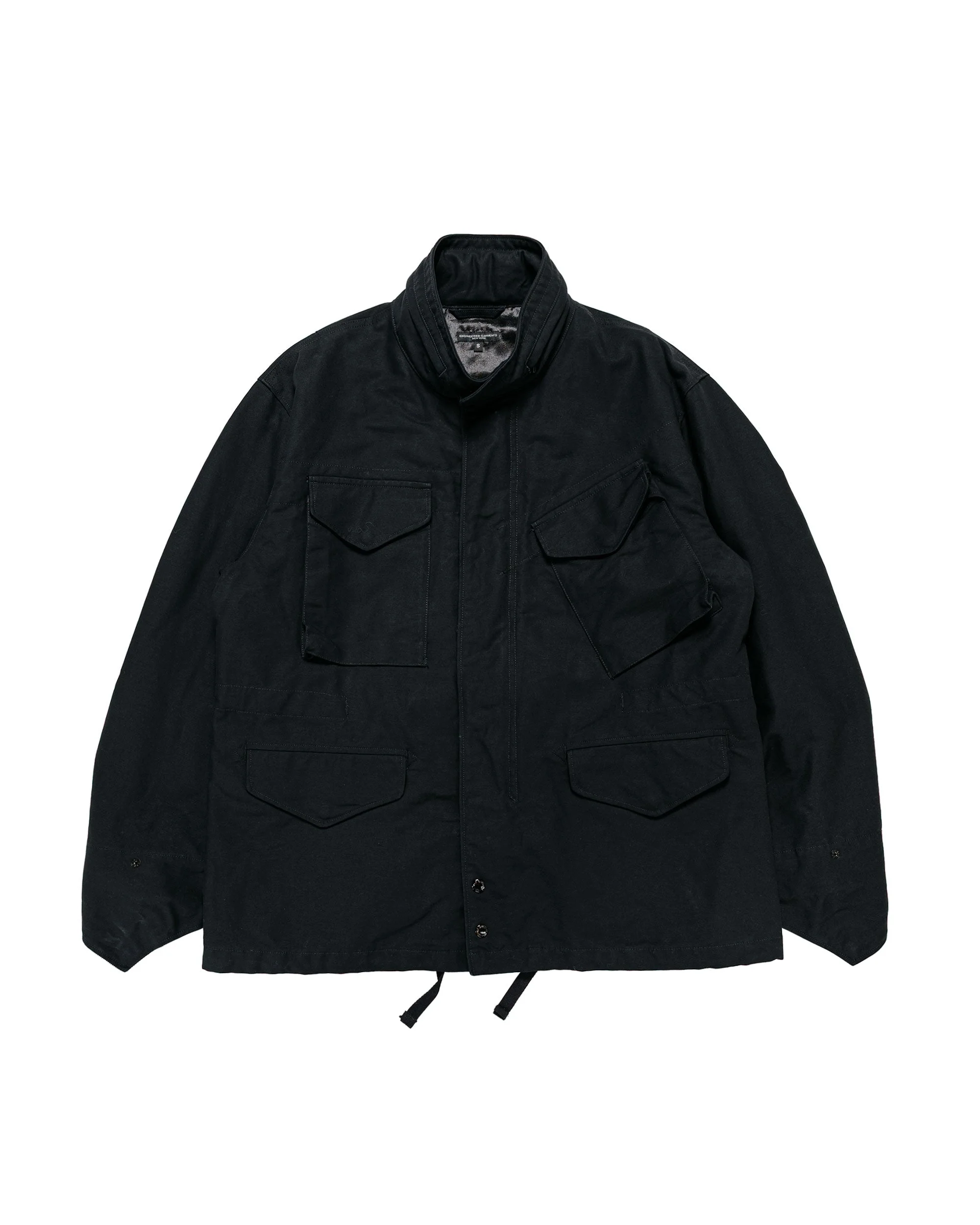 M65 Field Jacket Black Cotton Double Cloth - 1
