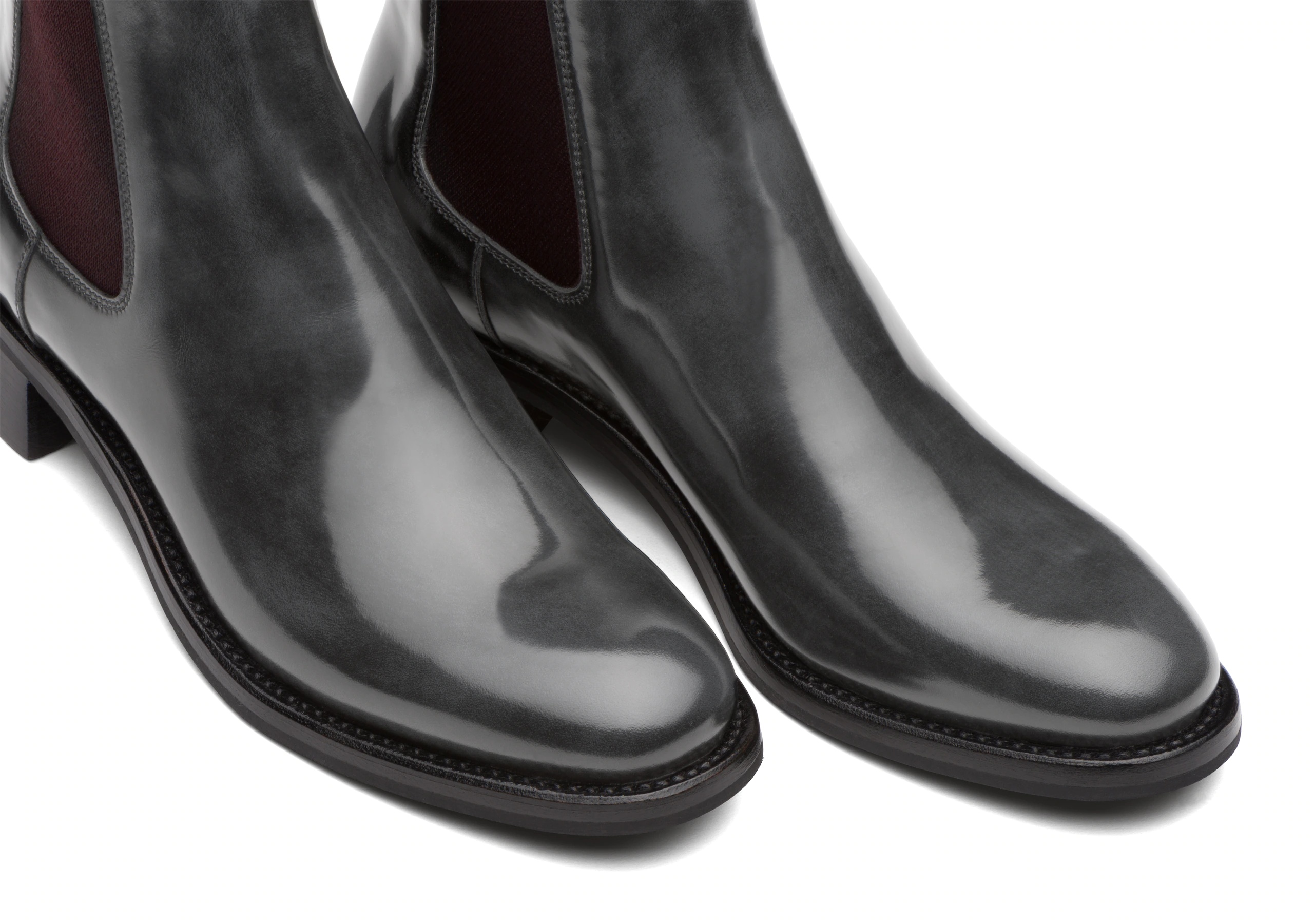 Monmouth 40
Polished Fumè Chelsea Boot Asphalt - 4