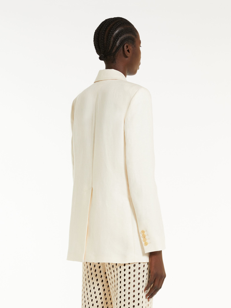 BOEMIA Single-breasted linen blazer 4