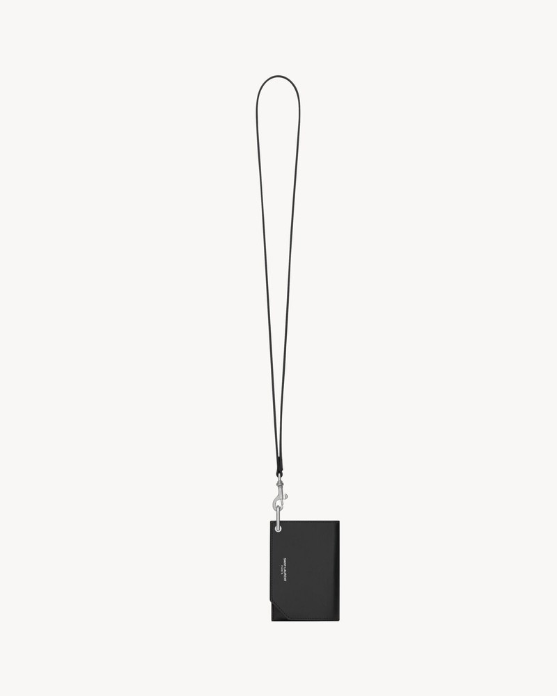 SAINT LAURENT PARIS CARD CASE IN SMOOTH LEATHER 1