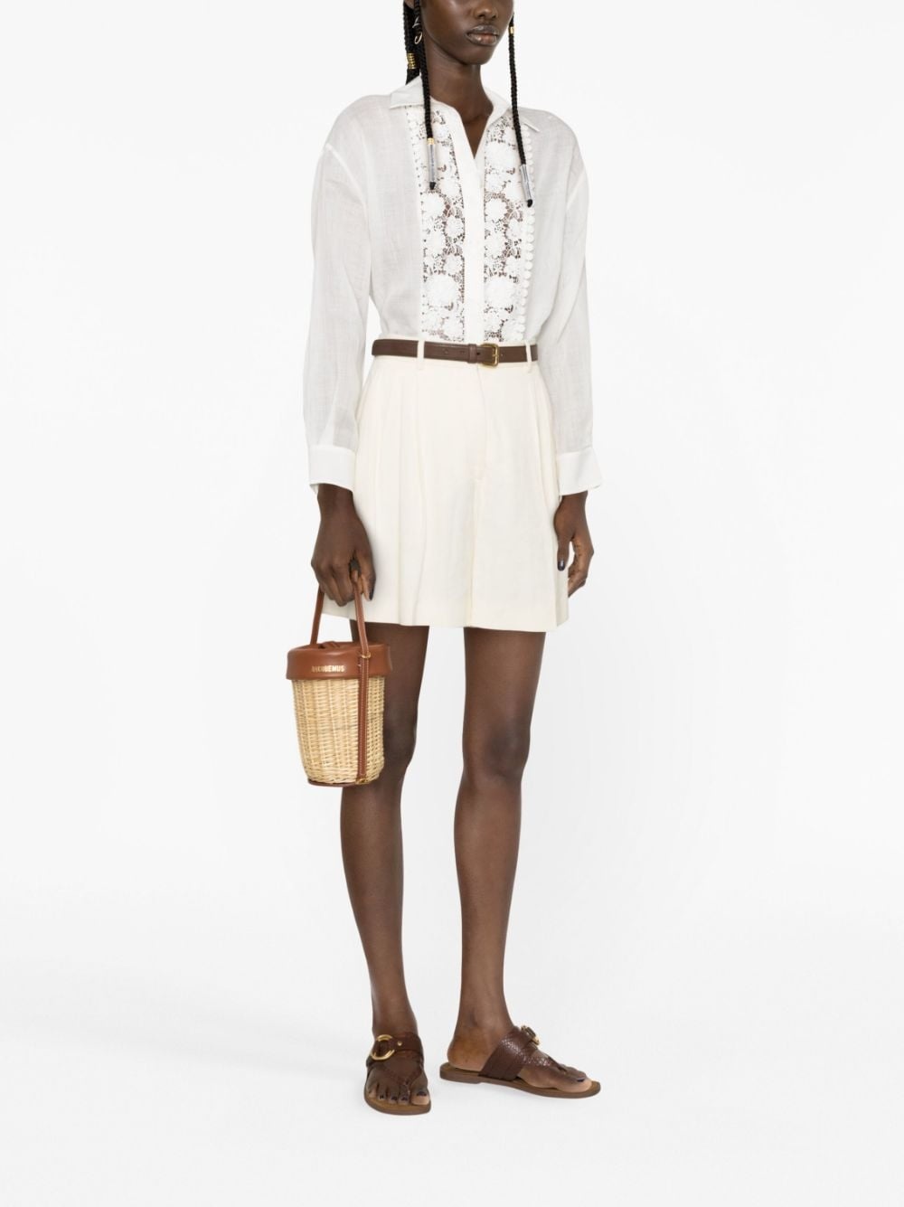 Raie lace-panel shirt - 2