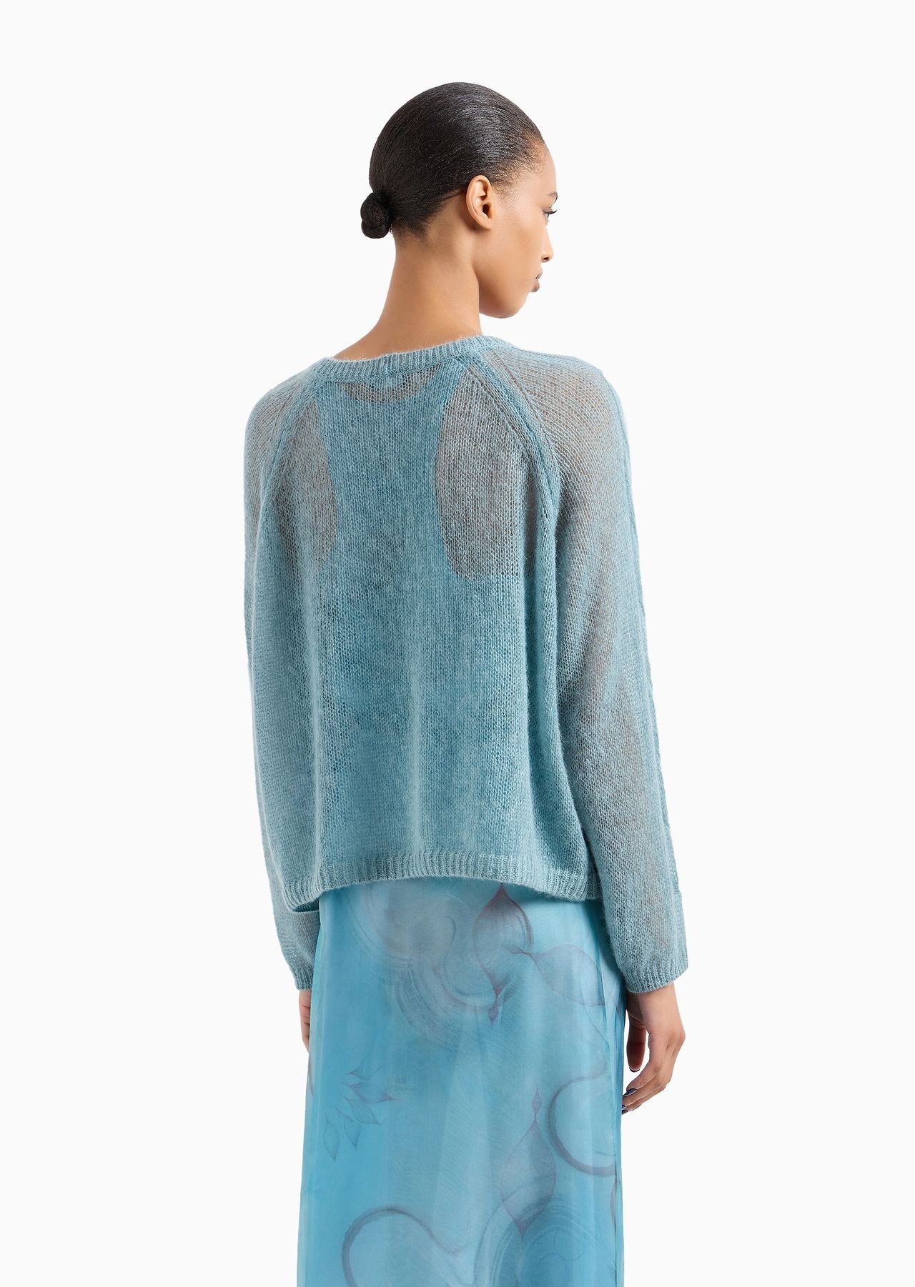 Mohair wool blend crew-neck jumper - 3