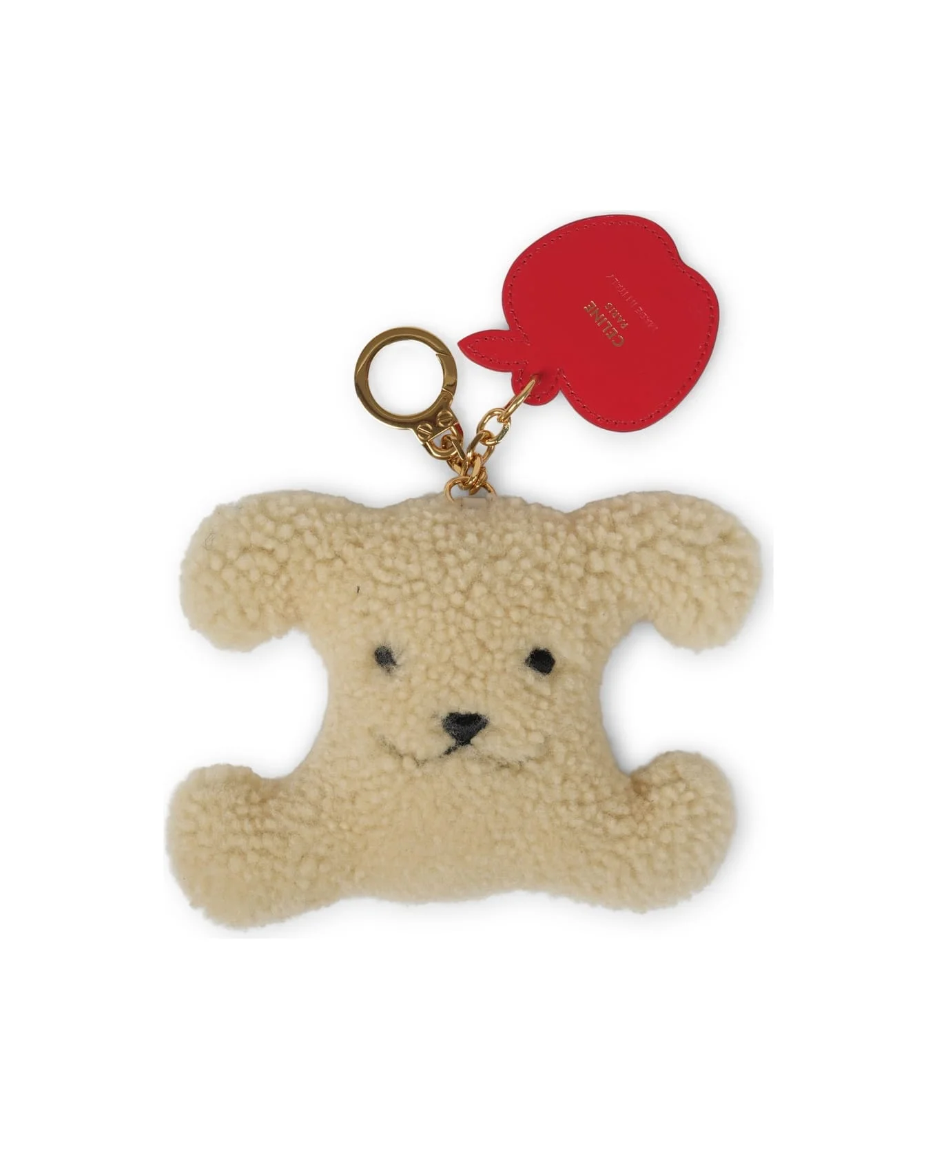 Shearling "triomphe" Keychain - 1