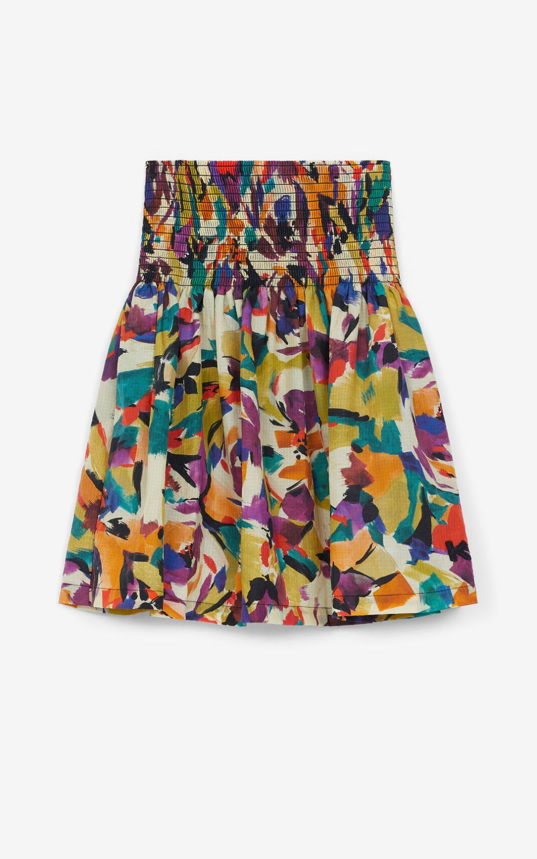 'Archive Floral' flared skirt - 1
