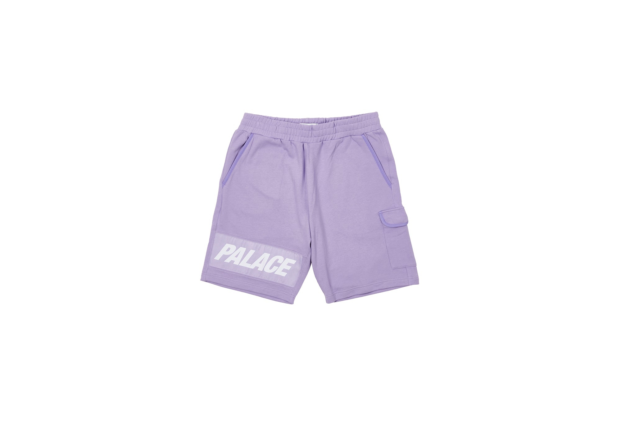 GIANT WOVEN LABEL SHORTS LILAC - 1