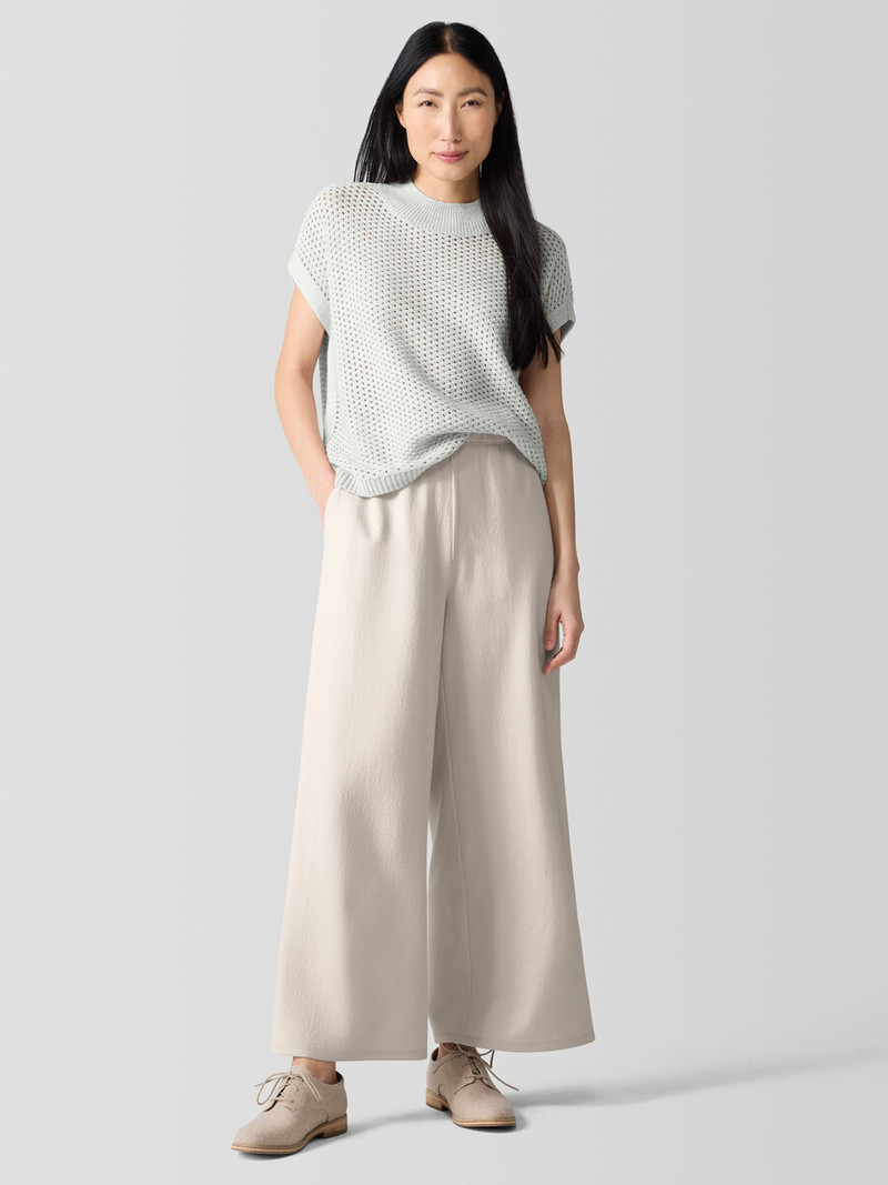 EILEEN FISHER Felted Wool Jersey Wide-Leg Pant outlook