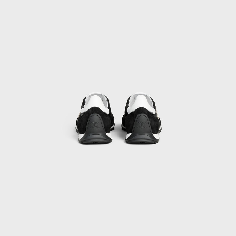 CELINE CELINE RACER LOW TOP SNEAKER IN NYLON, SUEDE CALFSKIN AND CALFSKIN outlook