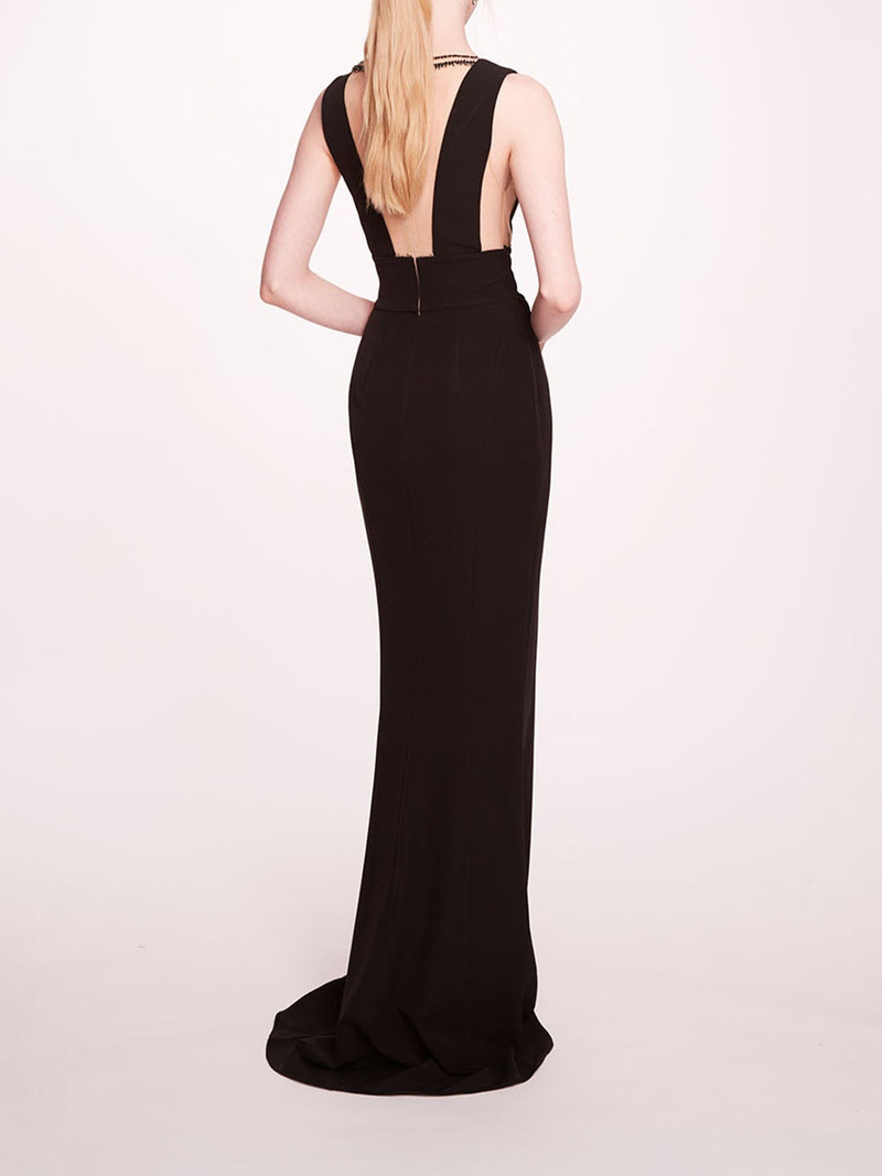 Marchesa JEWEL EMBELLISHED COLUMN GOWN outlook